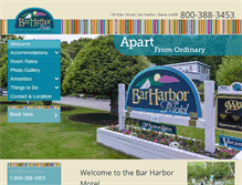 Tablet Screenshot of barharbormotel.com